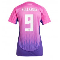 Camiseta Alemania Niclas Fullkrug #9 Visitante Equipación para mujer Eurocopa 2024 manga corta